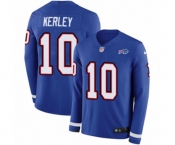 Nike Buffalo Bills #10 Jeremy Kerley Limited Royal Blue Therma Long Sleeve NFL Jersey