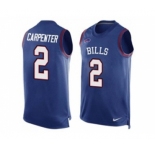 Nike Buffalo Bills #2 Dan Carpenter Royal Blue Team Color Men's Stitched NFL Limited Tank Top Jersey