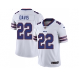 Nike Buffalo Bills #22 Vontae Davis White Men Stitched NFL Vapor Untouchable Limited Jersey