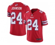 Nike Buffalo Bills #24 Taron Johnson Red Men Stitched NFL Limited Rush Jersey