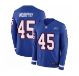 Nike Buffalo Bills #45 Marcus Murphy Limited Royal Blue Therma Long Sleeve NFL Jersey