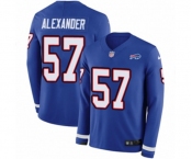 Nike Buffalo Bills #57 Lorenzo Alexander Limited Royal Blue Therma Long Sleeve NFL Jersey