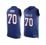 Nike Buffalo Bills #70 Eric Wood Royal Blue Team Color Men's Stitched NFL Limited Tank Top Jersey