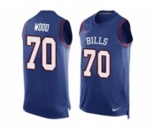 Nike Buffalo Bills #70 Eric Wood Royal Blue Team Color Men's Stitched NFL Limited Tank Top Jersey