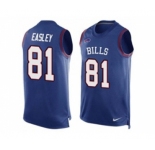 Nike Buffalo Bills #81 Marcus Easley Royal Blue Team Color Men's Stitched NFL Limited Tank Top Jersey