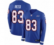Nike Buffalo Bills #83 Andre Reed Limited Royal Blue Therma Long Sleeve NFL Jersey