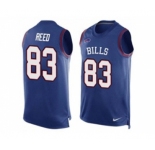Nike Buffalo Bills #83 Andre Reed Royal Blue Team Color Men's Stitched NFL Limited Tank Top Jersey