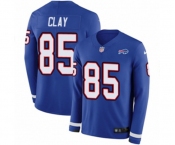 Nike Buffalo Bills #85 Charles Clay Limited Royal Blue Therma Long Sleeve NFL Jersey