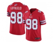 Nike Buffalo Bills #98 Star Lotulelei Red Men Stitched NFL Limited Rush Jersey