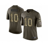 nike nfl jerseys buffalo bills #10 woods army green[nike Limited Salute To Service]