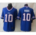 nike nfl jerseys buffalo bills #10 woods blue[nike Limited]