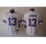 nike nfl jerseys buffalo bills #13 johnson white[nike limited]