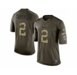 nike nfl jerseys buffalo bills #2 carpenter army green[nike Limited Salute To Service]