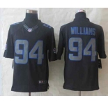 nike nfl jerseys buffalo bills #94 williams black[nike impact limited]