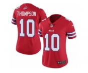 Women Nike Buffalo Bills #10 Deonte Thompson Limited Red Rush Vapor Untouchable NFL Jersey
