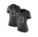 Women Nike Buffalo Bills #13 Kelvin Benjamin Limited Black 2016 Salute to Service NFL Jersey