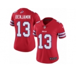 Women Nike Buffalo Bills #13 Kelvin Benjamin Limited Red Rush Vapor Untouchable NFL Jersey