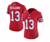 Women Nike Buffalo Bills #13 Kelvin Benjamin Limited Red Rush Vapor Untouchable NFL Jersey