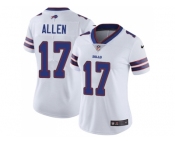 Women Nike Buffalo Bills #17 Josh Allen White Stitched NFL Vapor Untouchable Limited Jersey