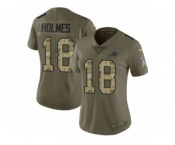 Women Nike Buffalo Bills #18 Andre Holmes Limited Olive Camo 2017 Salute to Service NFL Jersey