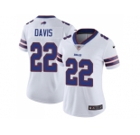 Women Nike Buffalo Bills #22 Vontae Davis White Stitched NFL Vapor Untouchable Limited Jersey