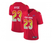 Women Nike Buffalo Bills #23 Micah Hyde Red Stitched NFL Limited AFC 2018 Pro Bowl Jersey