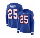 Women Nike Buffalo Bills #25 LeSean McCoy Limited Royal Blue Therma Long Sleeve NFL Jersey