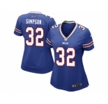 Women Nike Buffalo Bills #32 O. J. Simpson Royal Blue Team Color Stitched NFL Jersey