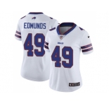 Women Nike Buffalo Bills #49 Tremaine Edmunds White Stitched NFL Vapor Untouchable Limited Jersey