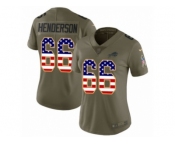 Women Nike Buffalo Bills #66 Seantrel Henderson Limited Olive USA Flag 2017 Salute to Service NFL Jersey