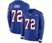 Women Nike Buffalo Bills #72 Ryan Groy Limited Royal Blue Therma Long Sleeve NFL Jersey