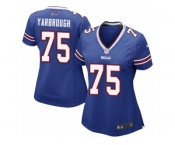 Women Nike Buffalo Bills #75 Eddie Yarbrough Game Royal Blue Team Color NFL Jersey