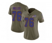 Women Nike Buffalo Bills #76 John Miller Limited Olive 2017 Salute to Service NFL Jersey