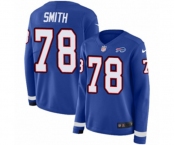 Women Nike Buffalo Bills #78 Bruce Smith Limited Royal Blue Therma Long Sleeve NFL Jersey