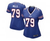 Women Nike Buffalo Bills #79 Jordan Mills Game Royal Blue Team Color NFL Jersey