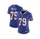 Women Nike Buffalo Bills #79 Jordan Mills Royal Blue Team Color Vapor Untouchable Limited Player NFL Jersey