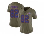 Women Nike Buffalo Bills #82 Logan Thomas Limited Olive 2017 Salute to Service NFL Jersey