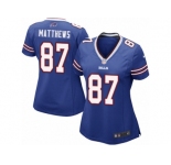 Women Nike Buffalo Bills #87 Jordan Matthews Game Royal Blue Team Color NFL Jersey