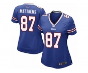 Women Nike Buffalo Bills #87 Jordan Matthews Game Royal Blue Team Color NFL Jersey