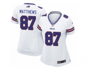 Women Nike Buffalo Bills #87 Jordan Matthews Game White NFL Jersey