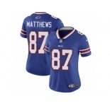 Women Nike Buffalo Bills #87 Jordan Matthews Royal Blue Team Color Vapor Untouchable Limited Player NFL Jersey