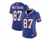 Women Nike Buffalo Bills #87 Jordan Matthews Royal Blue Team Color Vapor Untouchable Limited Player NFL Jersey