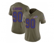 Women Nike Buffalo Bills #90 Shaq Lawson Olive Stitched NFL Limited 2017 Salute to Service Jersey