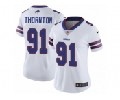 Women Nike Buffalo Bills #91 Cedric Thornton White Vapor Untouchable Limited Player NFL Jersey