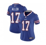 Women's Bills #17 Josh Allen Blue Vapor Untouchable Limited Stitched NFL Jersey