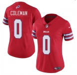 Women's Buffalo Bills #0 Keon Coleman Red Vapor Football Stitched Jersey