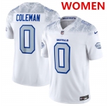 Women's Buffalo Bills #0 Keon Coleman White 2025 F.U.S.E. “Rivalries†Vapor Untouchable Football Stitched Jersey
