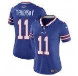 Women's Buffalo Bills #11 Mitch Trubisky Blue Vapor Stitched Football Jersey