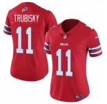 Women's Buffalo Bills #11 Mitch Trubisky Red Vapor Stitched Football Jersey