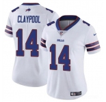 Women's Buffalo Bills #14 Chase Claypool White Vapor Football Stitched Jersey